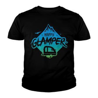 Happy Glamper Camping V3 Youth T-shirt - Thegiftio UK