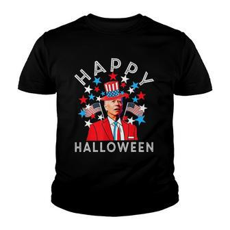 Happy Halloween Joe Biden 4Th Of July Memorial Independence Youth T-shirt | Mazezy