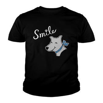 Happy Smile Dog Pet Lover Youth T-shirt - Thegiftio UK