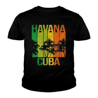 Havana Cuba Cuban Beach Caribbean Summer Holidays Youth T-shirt | Mazezy
