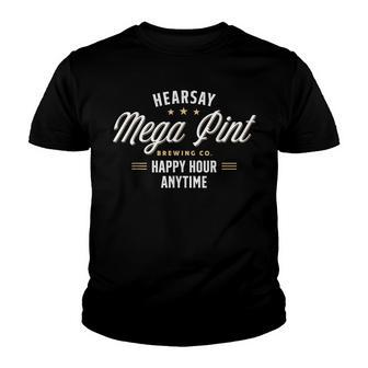 Hearsay Brewing Co Home Of The Mega Pint That’S Hearsay V2 Youth T-shirt - Thegiftio UK