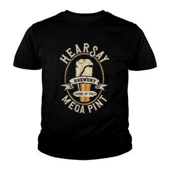 Hearsay Mega Pint Brewing Objection Hear Say Vintage Youth T-shirt | Mazezy