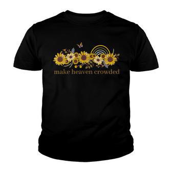 Heaven Sunflower Garden Christian Womens Graphic Youth T-shirt - Thegiftio UK