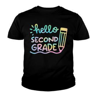 Hello 2Nd Grade Tie Dye Teachers Kids Back To School Funny Youth T-shirt - Seseable