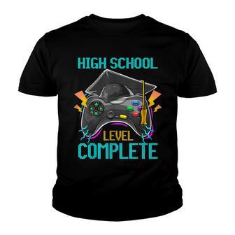 High School Level Complete Graduation 2022 V2 Youth T-shirt - Thegiftio UK
