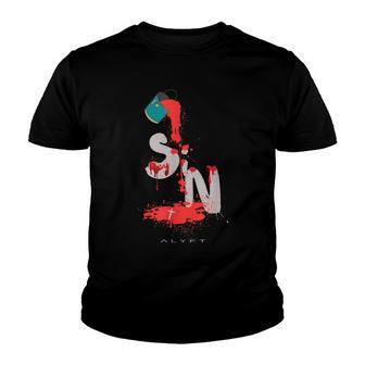 His Blood Covers - Christian Jesus Faith Design Youth T-shirt - Thegiftio UK