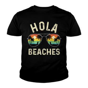 Hola Beaches Funny Aloha Beach Family Summer Vacation Youth T-shirt - Thegiftio UK