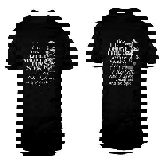 Horror True Crime Skull Cute Antisocial Goth Aesthetic Youth T-shirt | Mazezy