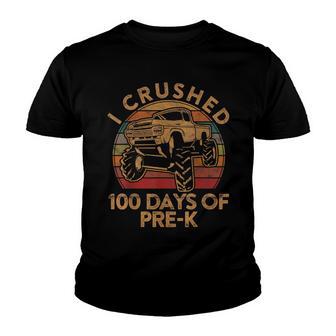 I Crushed 100 Day Of Pre-K Gift Happy 100Th Day Of Preschool Youth T-shirt - Thegiftio UK