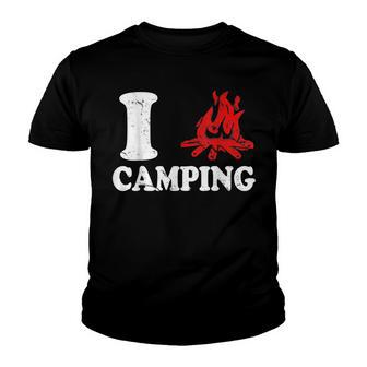 I Love Camping V2 Youth T-shirt - Thegiftio UK