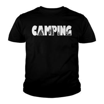 I Love Camping V3 Youth T-shirt - Thegiftio UK