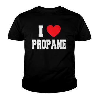 I Love Propane Red Heart Youth T-shirt - Thegiftio UK