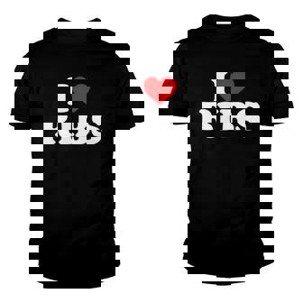 I Love Ribs I Heart Ribs Food Lover Youth T-shirt | Mazezy