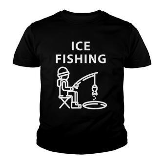 Ice Fishing Lover Fisherman Fishing Lover Gift Youth T-shirt - Thegiftio UK