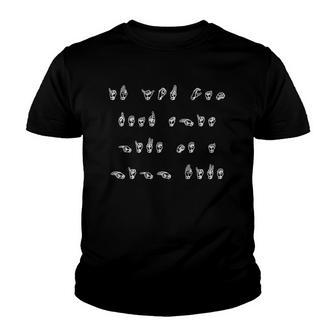If You Can Read This Asl Sign Language Deaf Interpreter Youth T-shirt | Mazezy