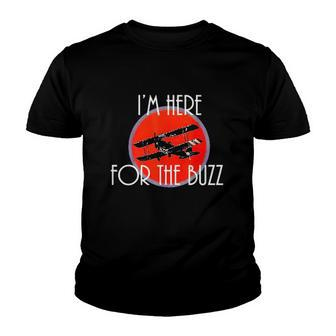 I’M Here For The Buzz Youth T-shirt | Mazezy