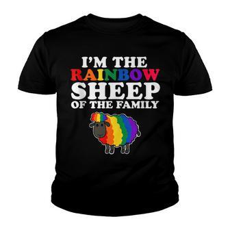 Im The Rainbow Sheep Of The Family Youth T-shirt - Thegiftio UK