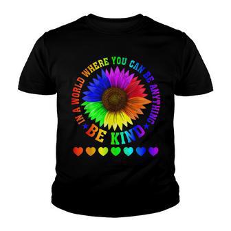 In A World Where You Can Be Anything Be Kind Lgbt Youth T-shirt - Thegiftio UK