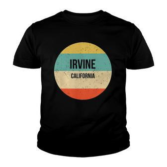 Irvine California Irvine Vintage Retro Youth T-shirt | Mazezy
