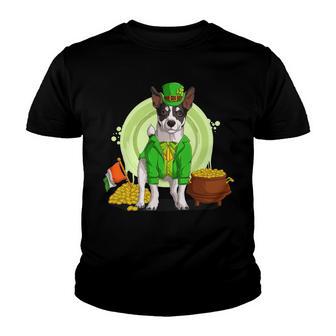 Jack Russell Dog Leprechaun Hat Funny Saint Patricks Day Youth T-shirt - Thegiftio UK