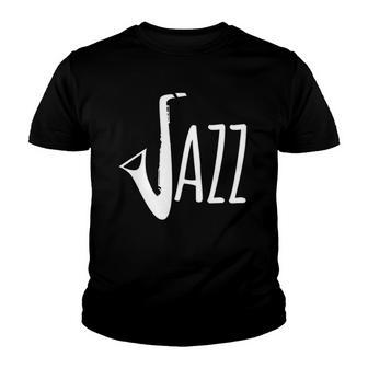 Jazz Saxophone Vintage Musician Gift Youth T-shirt - Thegiftio UK