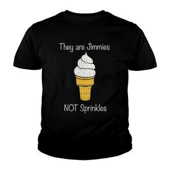 Jimmies Not Sprinkles Ice Cream Cone Youth T-shirt | Mazezy