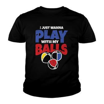Jugglers Juggling Balls Circus Funny Juggling Youth T-shirt - Thegiftio UK