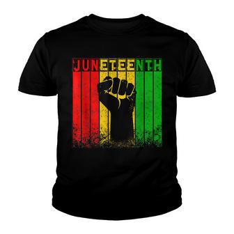 Juneteenth Black History Afro American African Freedom V2 Youth T-shirt - Thegiftio UK