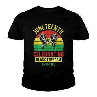 Juneteenth Celebrating Black Freedom 1865 Black History Youth T-shirt - Thegiftio UK
