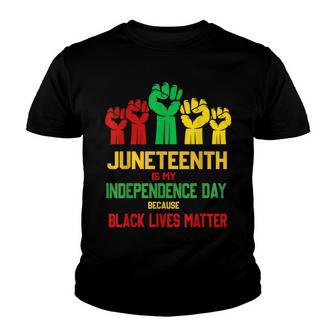 Juneteenth Is My Independence Day Free Ish Since 1865 Youth T-shirt - Thegiftio UK