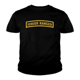 Junior Rangers Junior Ranger Badge Vintage Distressed Retro Youth T-shirt | Mazezy
