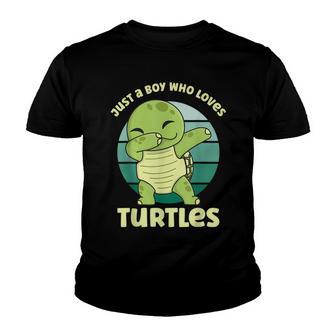 Just A Boy Who Loves Turtles Youth T-shirt - Thegiftio UK