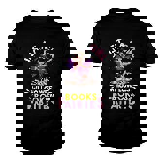 Just A Girl Who Loves Books And Fairies Birthday Fairy Girls Youth T-shirt | Mazezy