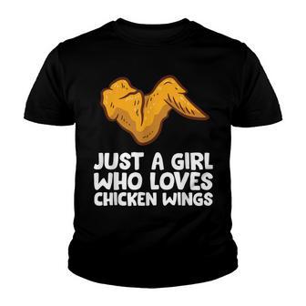 Just A Girl Who Loves Chicken Wings Youth T-shirt - Thegiftio UK