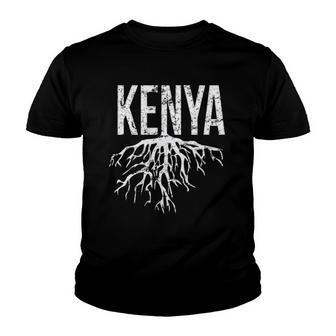 Kenya Roots Distressed Design Kenya Lover Gift Youth T-shirt | Mazezy DE