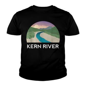 Kern River California Sequoia Forest Kernville Retro Camping Youth T-shirt - Thegiftio UK