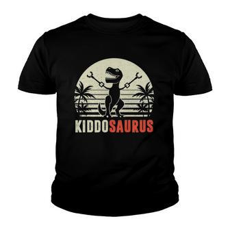 Kids Boy Kiddosaurus Funny Kiddo-Saurus T-Rex Dinosaur Kid Youth T-shirt | Mazezy