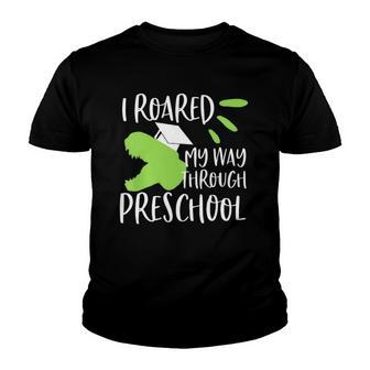 Kids Dinosaur Preschool Graduation For Boys 2022 Graduate Youth T-shirt | Mazezy