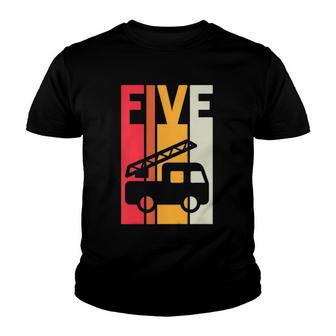 Kids Fire Truck 5Th Birthday Boys Firefighter Fireman 5 Years Youth T-shirt | Mazezy