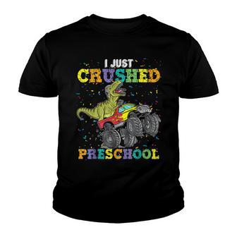 Kids I Just Crushed Preschool Dinosaur Senior Graduation Youth T-shirt - Seseable