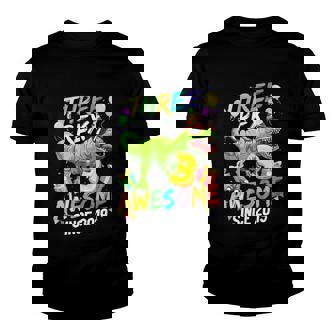 Kids Three Rex Awesome Since 2019 Funny Birthday Boys Kids Youth T-shirt - Monsterry