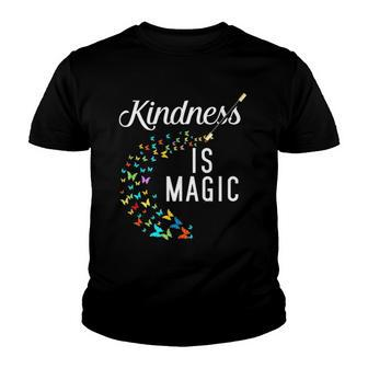 Kindness Is Magic Butterflies Kind Teacher Appreciation Gift Youth T-shirt | Mazezy