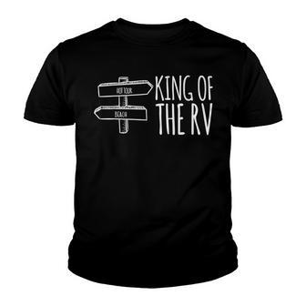 King Of The Rv - Retro Camping Youth T-shirt - Thegiftio UK