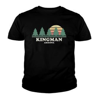 Kingman Az Vintage Throwback Tee Retro 70S Design Youth T-shirt | Mazezy