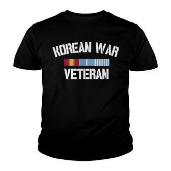 Korean War Veteran Pride Korea Service Ribbon V2 Youth T-shirt - Thegiftio UK