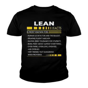 Lean Name Gift Lean Facts Youth T-shirt - Seseable