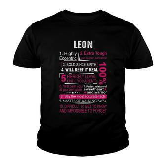 Leon Name Gift Leon Youth T-shirt - Seseable