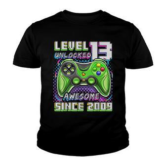 Level 13 Unlocked Awesome 2009 Video Game 13Th Birthday Boy V2 Youth T-shirt - Seseable
