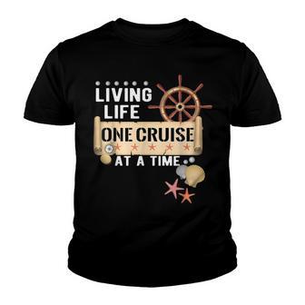 Living Life One Cruise At A Time - Cruising Lover Cruiser Youth T-shirt - Thegiftio UK