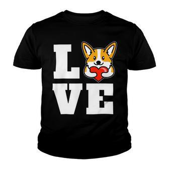Love Corgis Welsh Corgi Puppy Dog Lover Novelty V2 Youth T-shirt - Monsterry UK